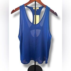 NWT Elodie Royal Blue‎ Racerback Tank Top Sz L